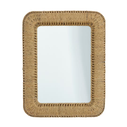 Brown Iron Bohemian Wall Mirror, 40" x 32" x 3"